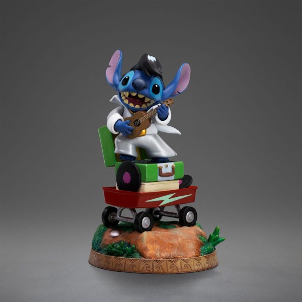 Lilo & Stitch -Statue 1/10 Art Scale Stitch King of Rock 17 cm