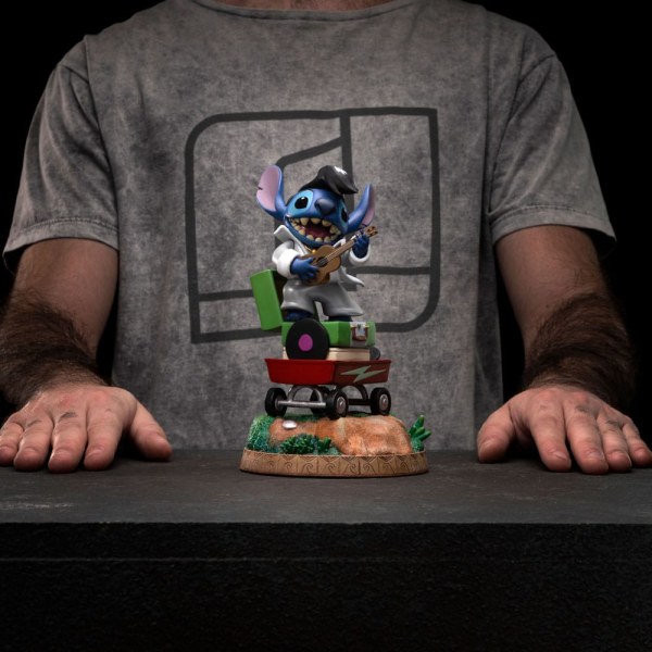 Lilo & Stitch -Statue 1/10 Art Scale Stitch King of Rock 17 cm