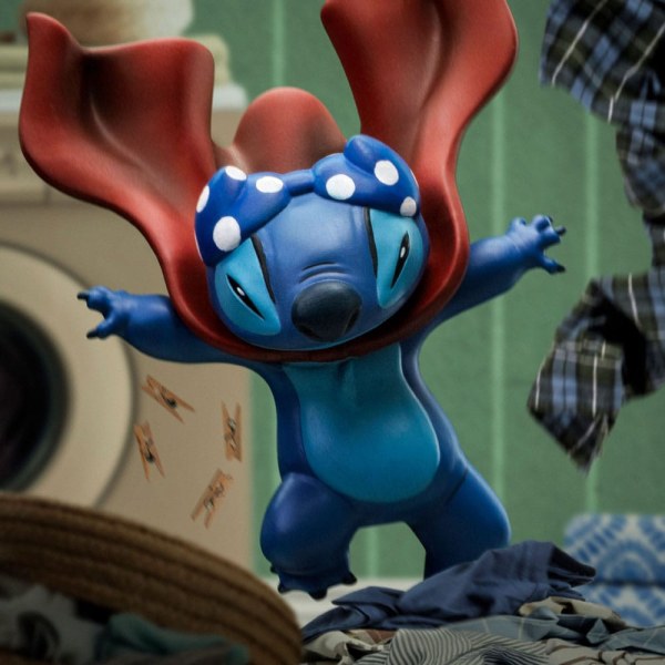 Lilo & Stitch Statue 1/10 Art Scale Stitch Laundry 19 cm