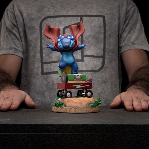 Lilo & Stitch Statue 1/10 Art Scale Stitch Laundry 19 cm