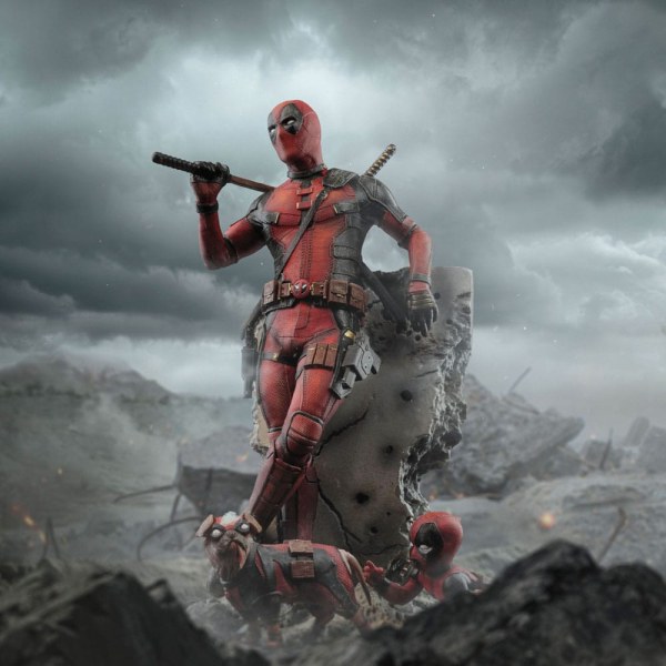 Deadpool 3-Statue 1/10 Art Scale Deadpool 21 cm