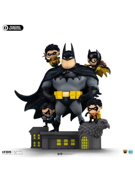 Batman-Figur Animierte Symbole PVC Batman-Familie 18 cm