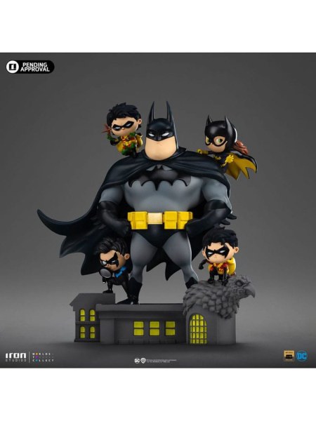 Batman-Figur Animierte Symbole PVC Batman-Familie 18 cm