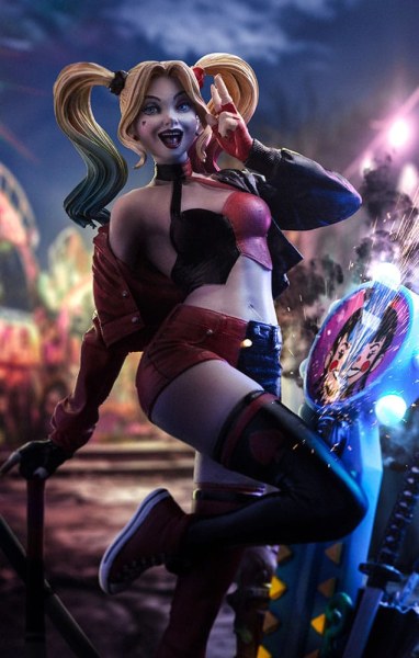 DC Comics -Statue 1/10 Art Scale Deluxe Harley Quinn (Gotham City Sirens) 22 cm
