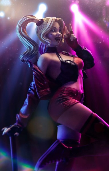 DC Comics -Statue 1/10 Art Scale Harley Quinn (Gotham City Sirens) 22 cm