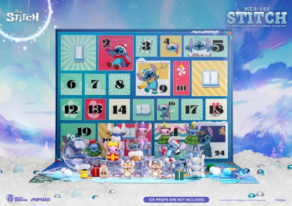 Lilo & Stitch Adventskalender Mini Egg Attack Stitch Celebration Figurenset (Cookie) 10 cm