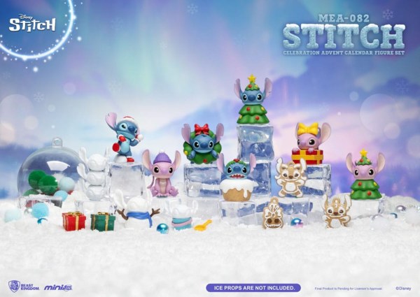 Lilo & Stitch Adventskalender Mini Egg Attack Stitch Celebration Figurenset (Cookie) 10 cm
