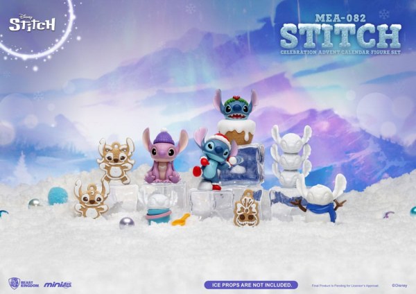 Lilo & Stitch Adventskalender Mini Egg Attack Stitch Celebration Figurenset (Cookie) 10 cm