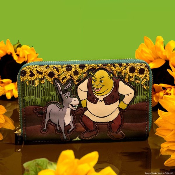 Dreamworks by Loungefly – Münzgeldbörse „Shrek & Esel“ mit Sonnenblumenfeld