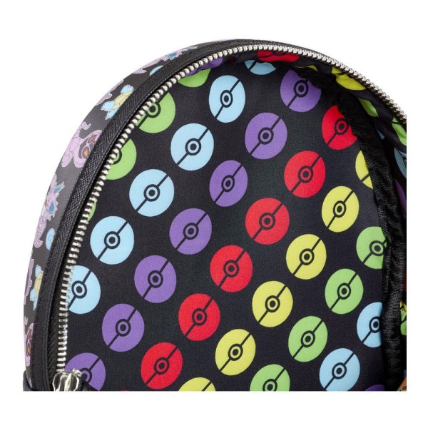 Pokemon von Loungefly Rucksack Mini mit mehreren Charakteren, Allover-Print