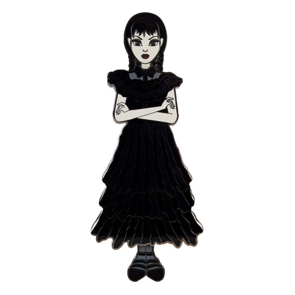 Wednesday by Loungefly Pin-Set 4 emaillierte anstecker Wednesday Addams Papierpuppe 3 cm