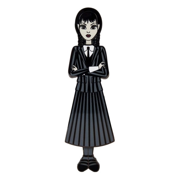 Wednesday by Loungefly Pin-Set 4 emaillierte anstecker Wednesday Addams Papierpuppe 3 cm