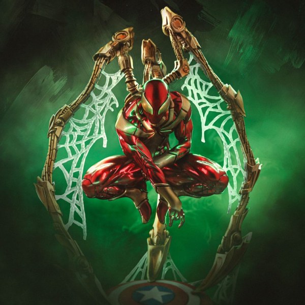 Marvel Statuette Art Scale Deluxe 1/10 Spider-Man Iron Armor Comics (CCXP Exclusive 2024) 24 cm