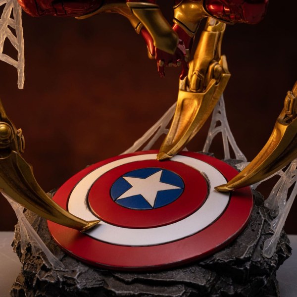 Marvel Statuette Art Scale Deluxe 1/10 Spider-Man Iron Armor Comics (CCXP Exclusive 2024) 24 cm