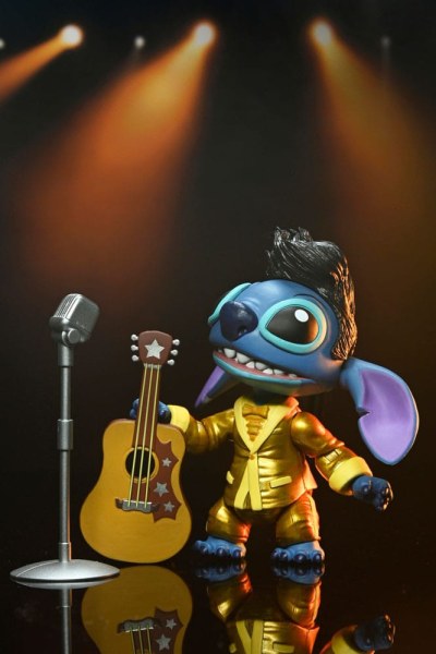 Lilo & Stitch Ultimate Gold Suit Elvis Stitch Figur 18 cm
