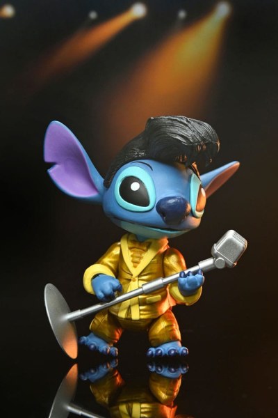 Lilo & Stitch Ultimate Gold Suit Elvis Stitch Figur 18 cm