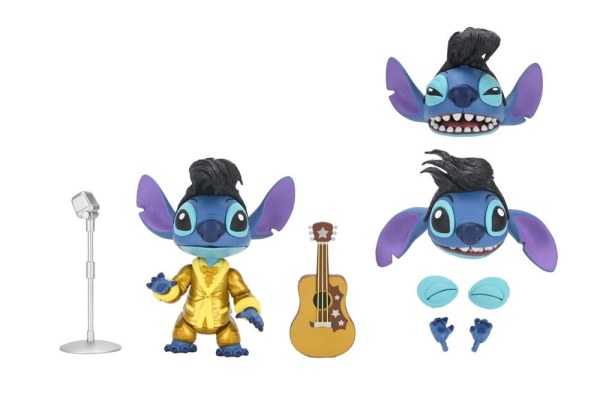 Lilo & Stitch Ultimate Gold Suit Elvis Stitch Figur 18 cm