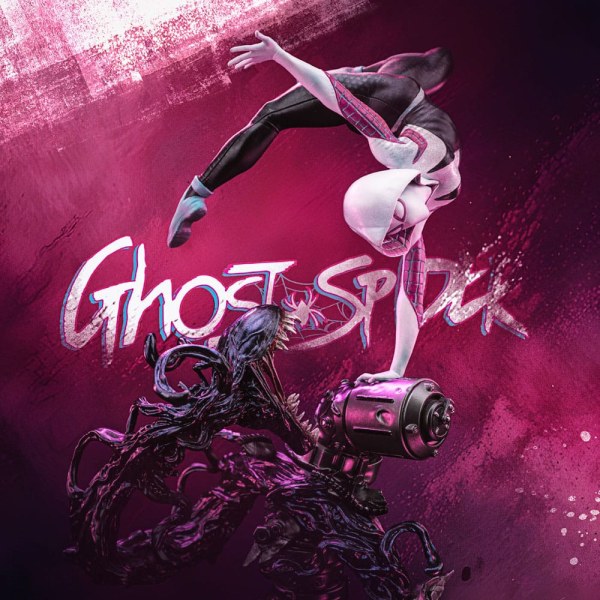 Spider-Man vs Villains-Statuette 1/10 Art Scale Ghost Spider Diorama 34 cm