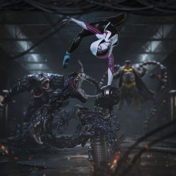Spider-Man vs Villains-Statuette 1/10 Art Scale Ghost Spider Diorama 34 cm