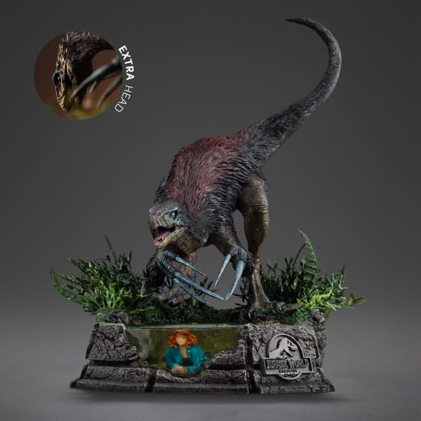 Jurassic World: Dominion-Statuette 1/20 Demi Art Scale Therizinosaurus 29 cm