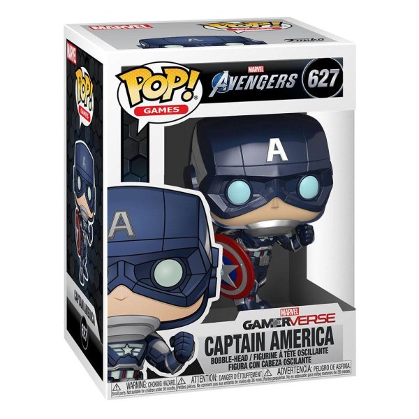 Marvel's Avengers (2020 Videospiel) POP! 627 Marvel Vinylfigur Captain America 9 cm