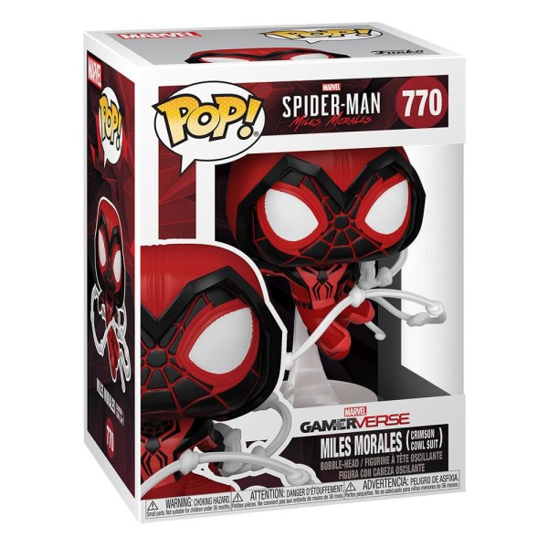 Marvel's Spider-Man POP! 770 Games Vinylfigur Miles Morales Roter Anzug 9 cm