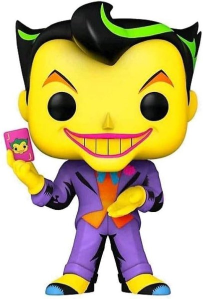 DC Comics POP! 370 Heroes Vinylfigur Joker (Schwarzlicht) 9 cm