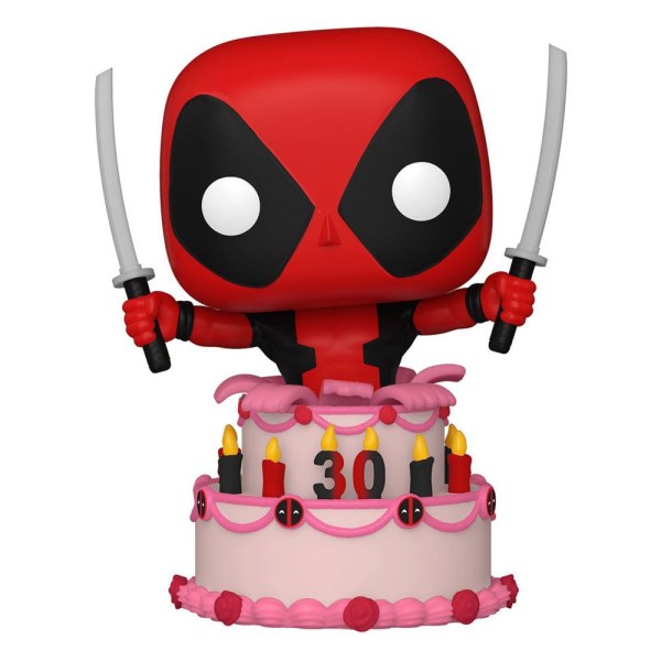 Marvel Deadpool 30. Jubiläum POP! 776 Vinyl Deadpool im Kuchen 9 cm