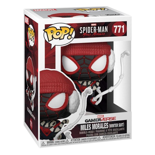 Marvel's Spider-Man POP! 771 Games Vinylfigur Miles Morales Winteranzug 9 cm