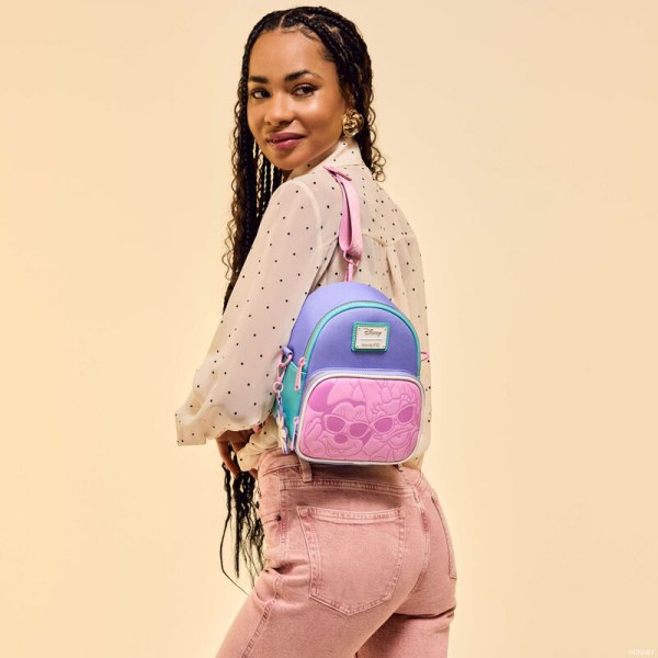 Wandelbarer Mini-Rucksack und umhängetasche von Daisy & Minnie – DISNEY LOUNGEFLY Daisy 85. Jubiläum