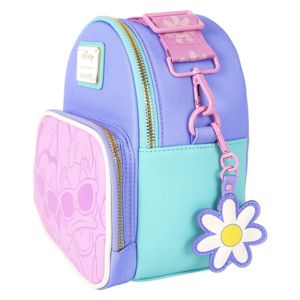 Wandelbarer Mini-Rucksack und umhängetasche von Daisy & Minnie – DISNEY LOUNGEFLY Daisy 85. Jubiläum