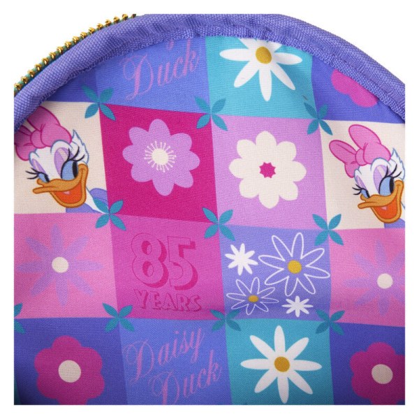 Wandelbarer Mini-Rucksack und umhängetasche von Daisy & Minnie – DISNEY LOUNGEFLY Daisy 85. Jubiläum