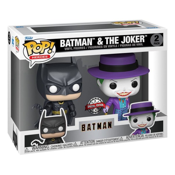 Batman (1989) 2er-Pack POP! Heroes Vinylfiguren Batman & The Joker 9 cm
