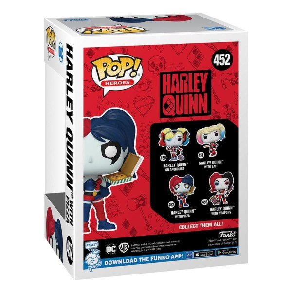 DC Comics: Harley Quinn Takeover POP! 452 Heroes Vinylfigur Harley mit Pizza 9 cm