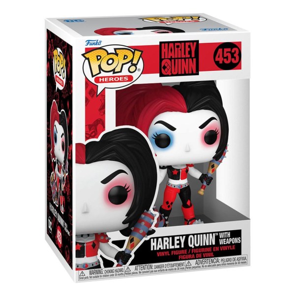 DC Comics: Harley Quinn Takeover POP! 453 Heroes Vinylfigur Harley mit Waffen 9 cm
