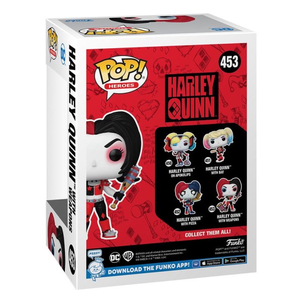 DC Comics: Harley Quinn Takeover POP! 453 Heroes Vinylfigur Harley mit Waffen 9 cm