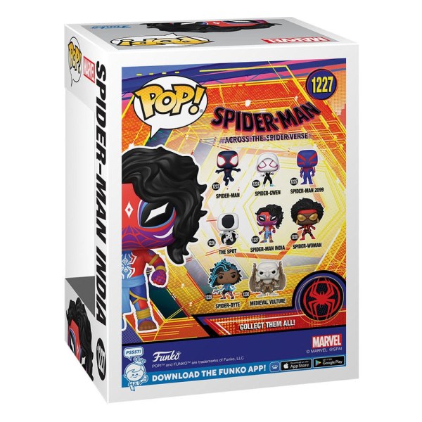 Spider-Man: Across the Spider-Verse POP! 1227 Movies Vinylfigur Spider-Man India 9 cm
