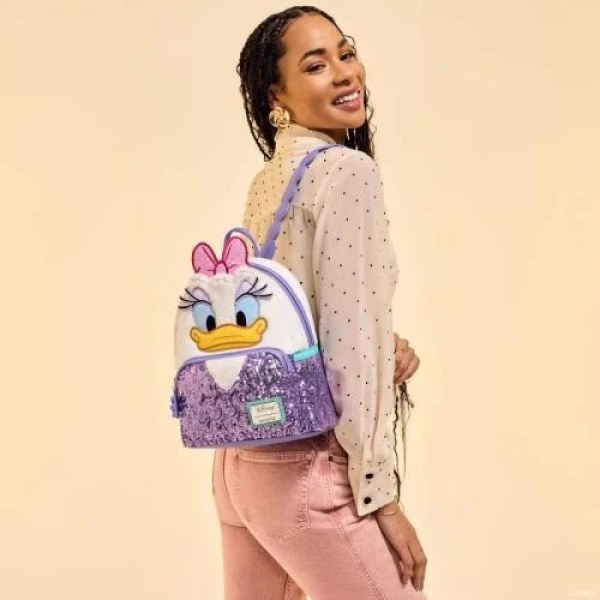 Daisy Plüsch-Mini-Rucksack - DISNEY LOUNGEFLY Daisy 85. Jahrestag