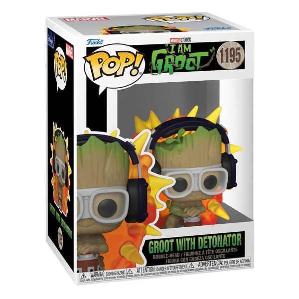 Mein Name ist Groot POP! 1195 Vinylfigur Groot mit Zünder 9 cm