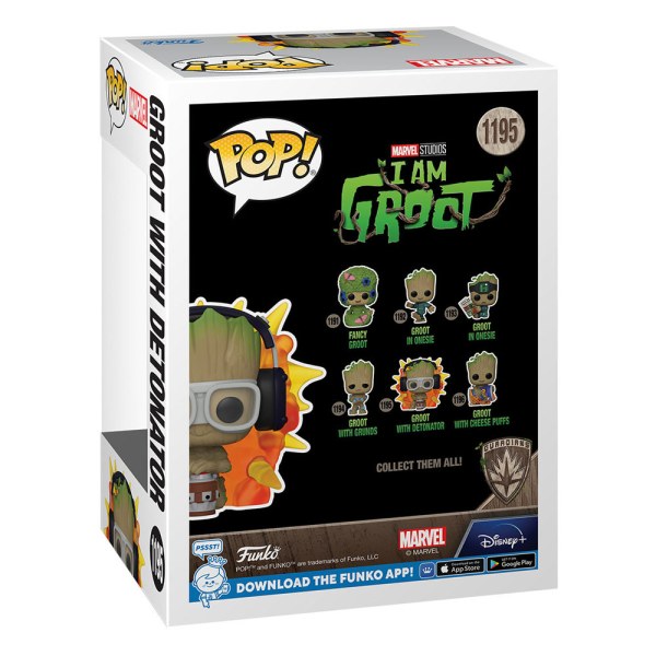 Mein Name ist Groot POP! 1195 Vinylfigur Groot mit Zünder 9 cm