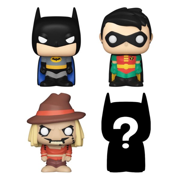 DC Pack 4 Bitty POP Figuren! Vinyl Batman 2,5 cm
