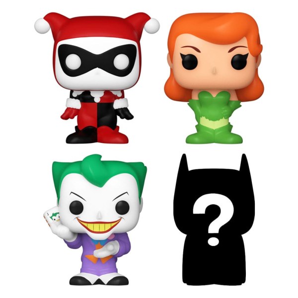 DC Pack 4 Bitty POP Figuren! Vinyl Harley Quinn 2,5 cm
