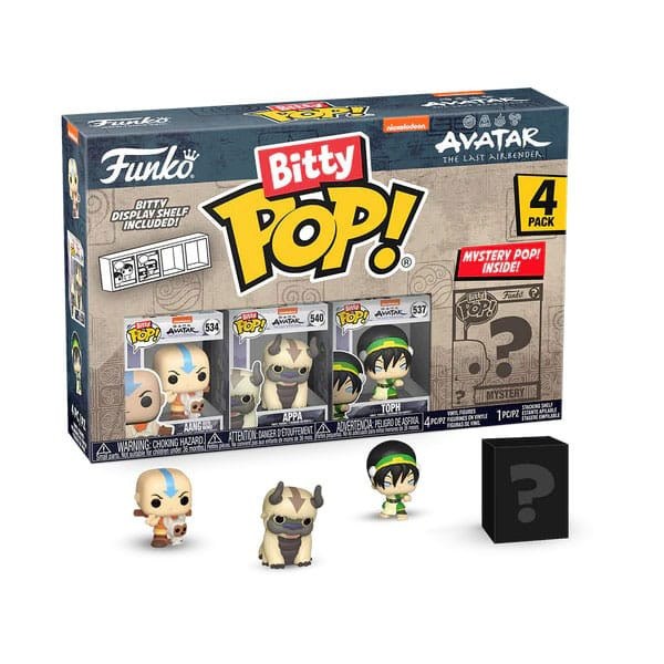Avatar – Der Herr der Elemente, 4er-Pack Bitty POP! Vinyl Aang 1-Zoll-Figuren