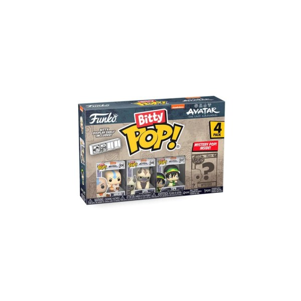 Avatar – Der Herr der Elemente, 4er-Pack Bitty POP! Vinyl Aang 1-Zoll-Figuren