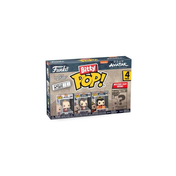 Avatar – Der Herr der Elemente, 4er-Pack Bitty POP! Vinyl Iroh 1-Zoll-Figuren