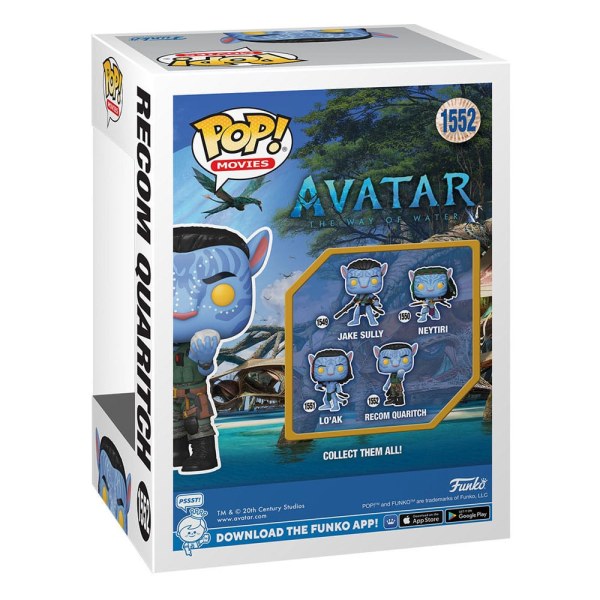 Avatar: Der Weg des Wassers POP! 1552 Movies Vinylfigur Recom Quaritch 9 cm