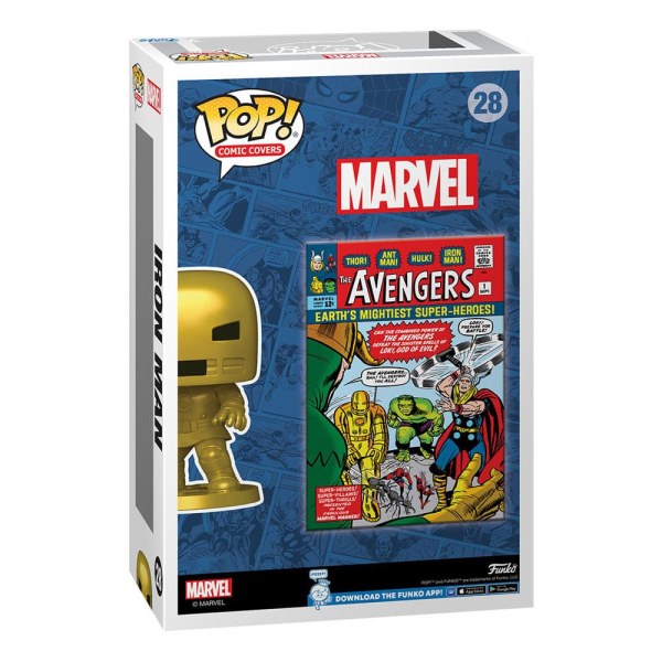 Marvel POP! 28 Comic Cover Vinylfigur Avengers #1 9 cm