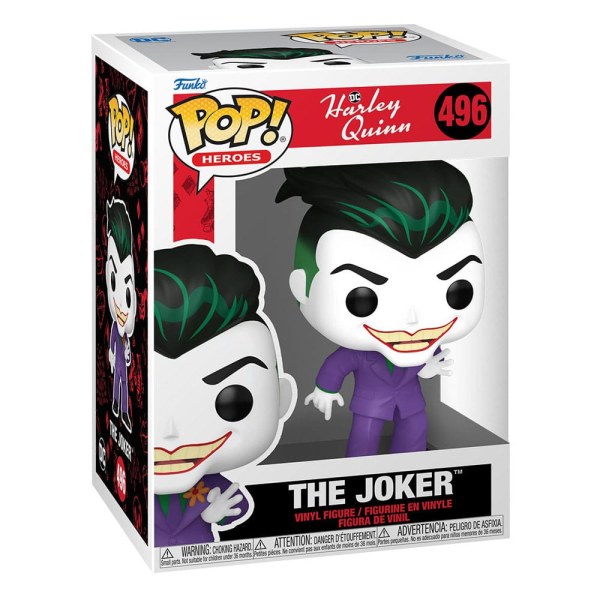 Harley Quinn Zeichentrickserie POP! 496 Heroes Vinylfigur Der Joker 9 cm
