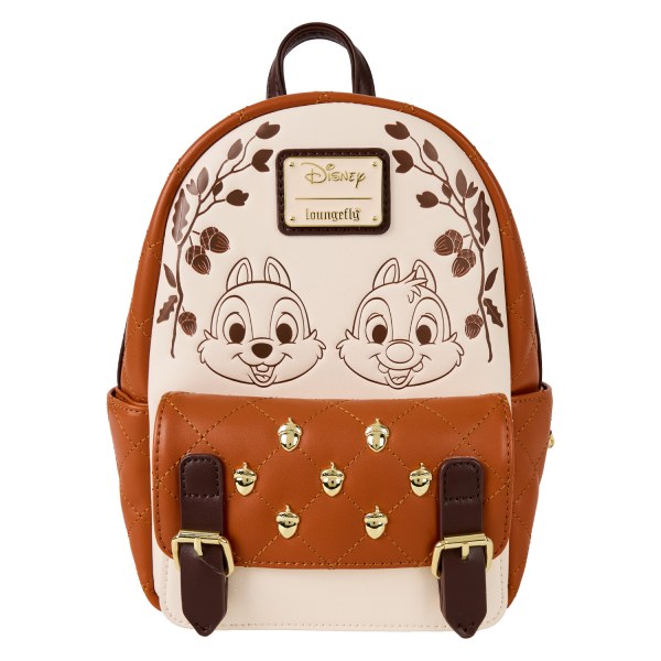 Chip und Chap Mini-Rucksack mit gesteppter Eichelstruktur - DISNEY LOUNGEFLY