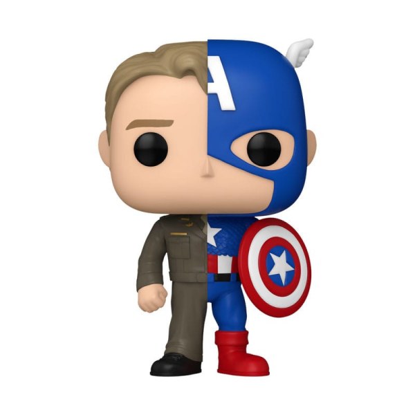 Marvel POP! 1431 Vinylfigur Split - Captain A/Steve R 9 cm